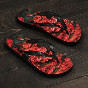 Red Rose Flip-Flops - Avion Cuatro